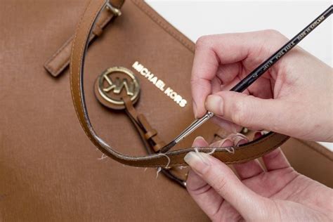 diy michael kors leather handbag repair|Michael Kors website strap replacement.